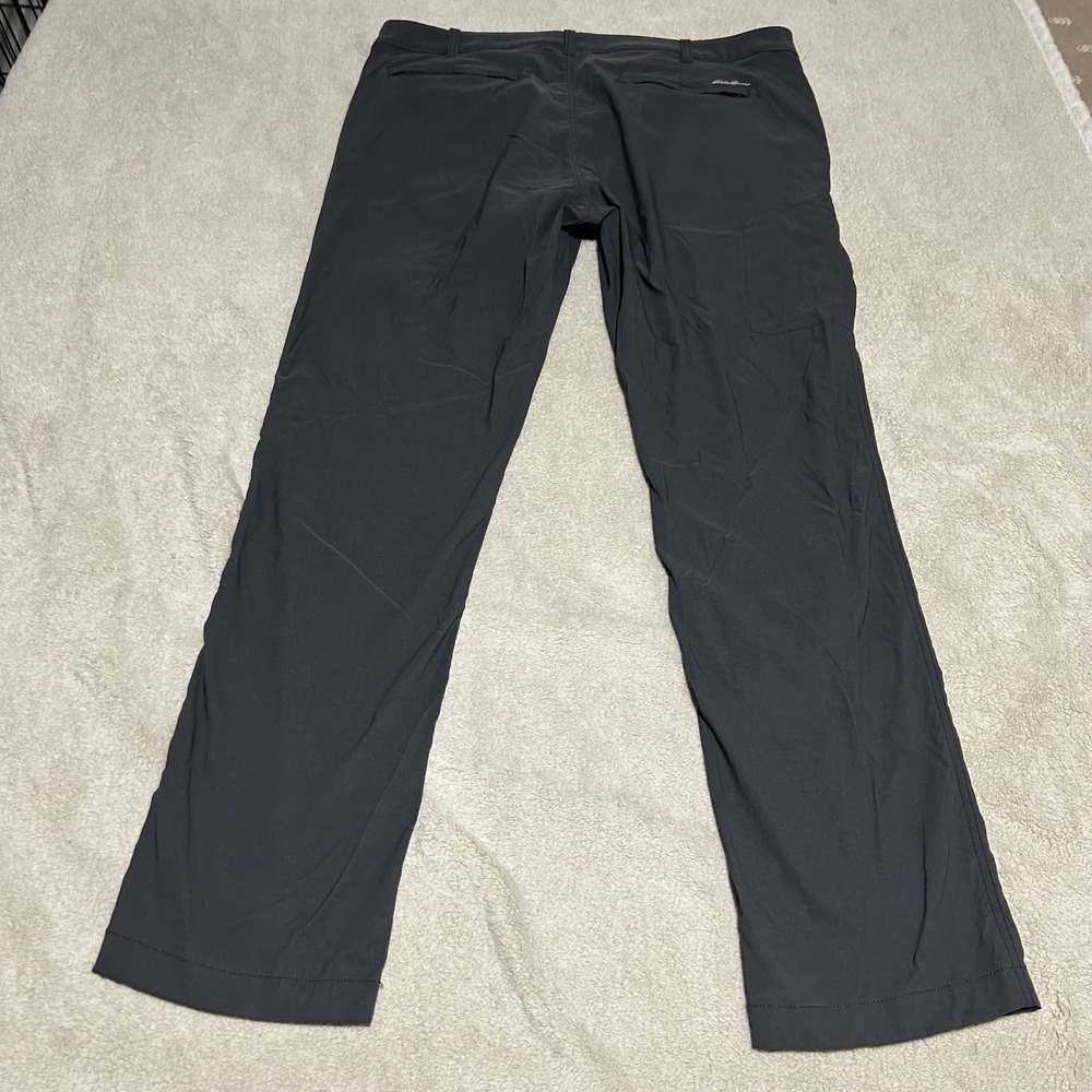Eddie Bauer Travex Pants Mens 38 32 Dark Gray Hiking Travel Outdoor 1263 - Picture 2 of 7